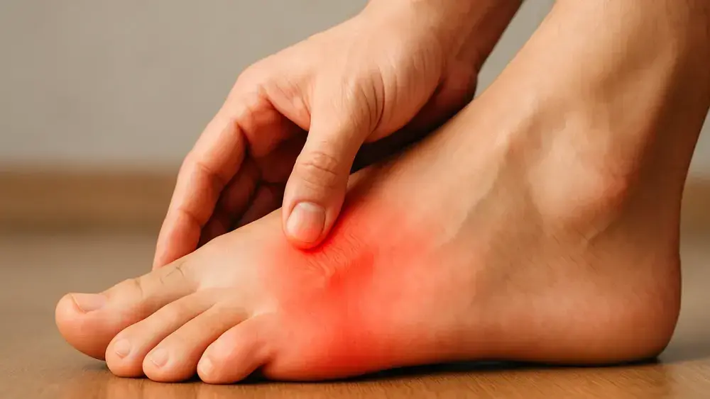 Dor no calcanhar ao pisar pode ser fascite plantar?